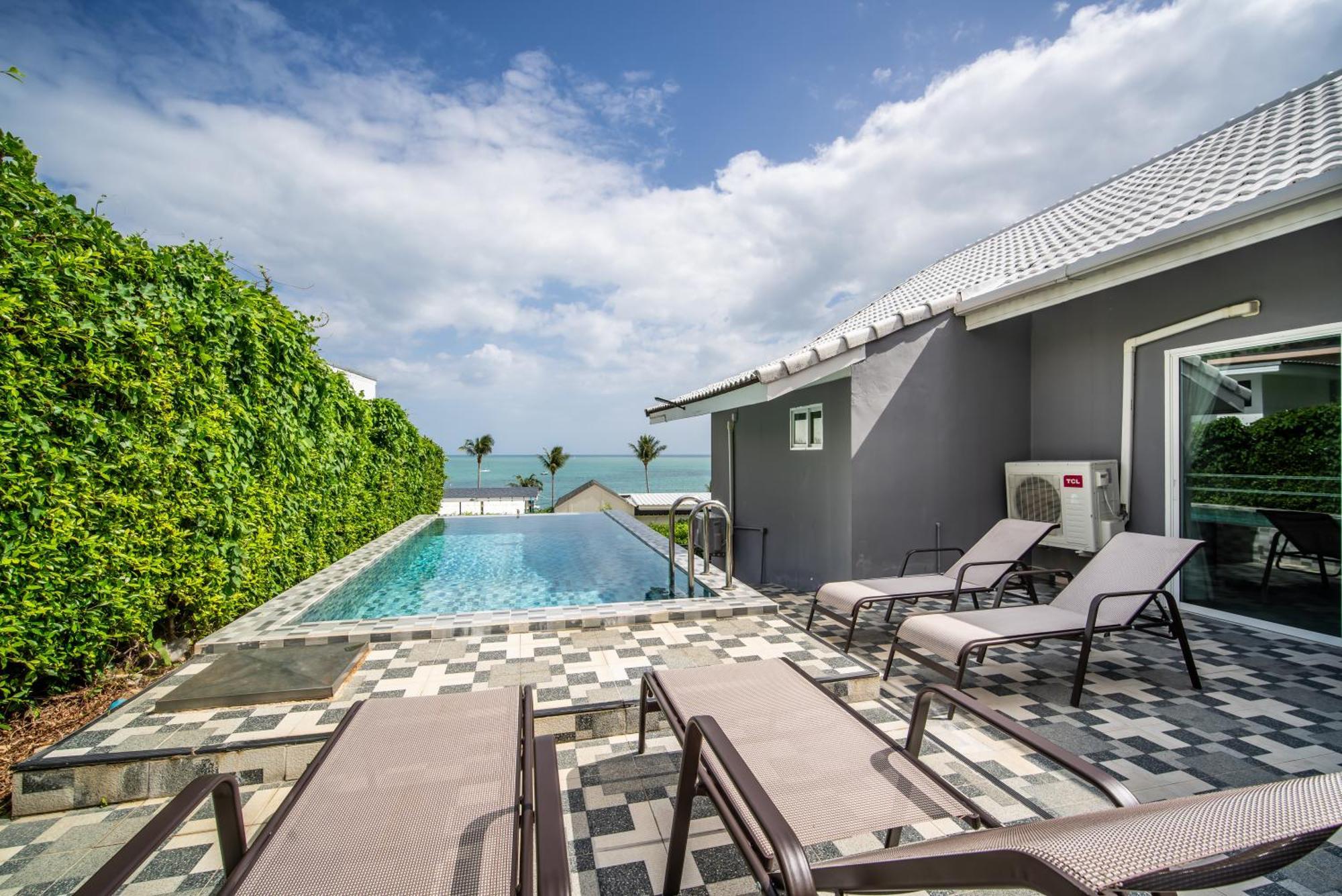 Mona Seaview Pool Villa Beach Front Aoyon Beach Ban Makham الغرفة الصورة