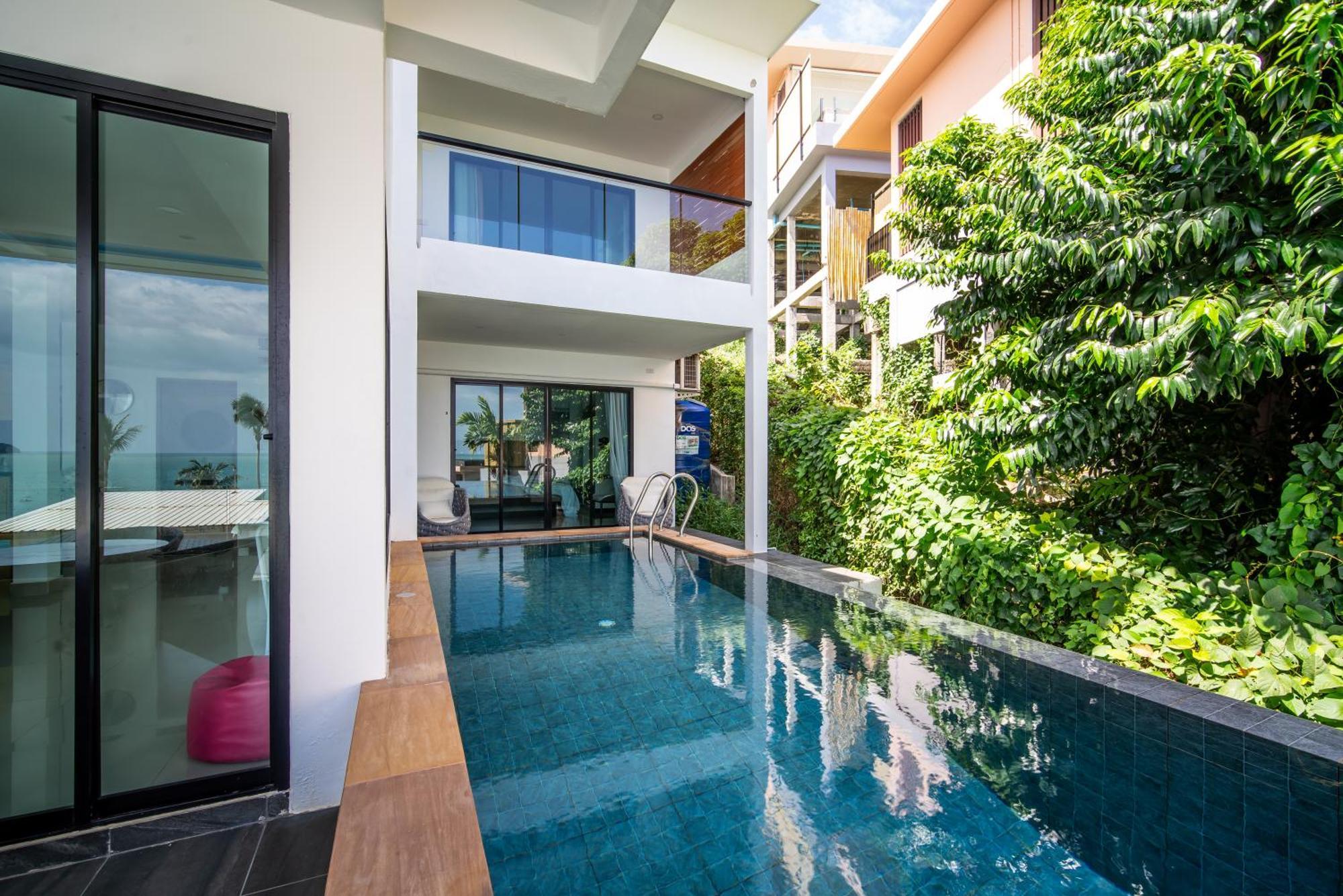 Mona Seaview Pool Villa Beach Front Aoyon Beach Ban Makham الغرفة الصورة